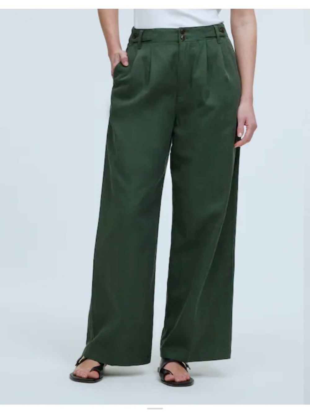 Madewell The Harlow Wide-Leg Pant Drapey Twill